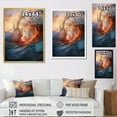 thumbnail image 4 of Designart "Sunlit Waves Beach Photo XII" Nautical & Beach Floater Framed Canvas Art Print, 4 of 7