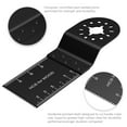 thumbnail image 4 of Ikoopy 10pcs Multitool Blades High Carbon Steel Oscillating Saw Blades Quick Release Oscillating Professional Fast Cut Swing Blades Compatible with Most Tool for Metal Plastic 3.54*1.38in, 4 of 10
