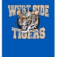 thumbnail image 2 of Vintage Sport West Side Tigers Adult Blue Long Sleeve Hoodie-Medium, 2 of 3