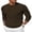 Brown, variant on Men's White Sweater Cable Knitted Sweater Muscle Fitted Sweaters Crew Neck Pullover Knitwear
