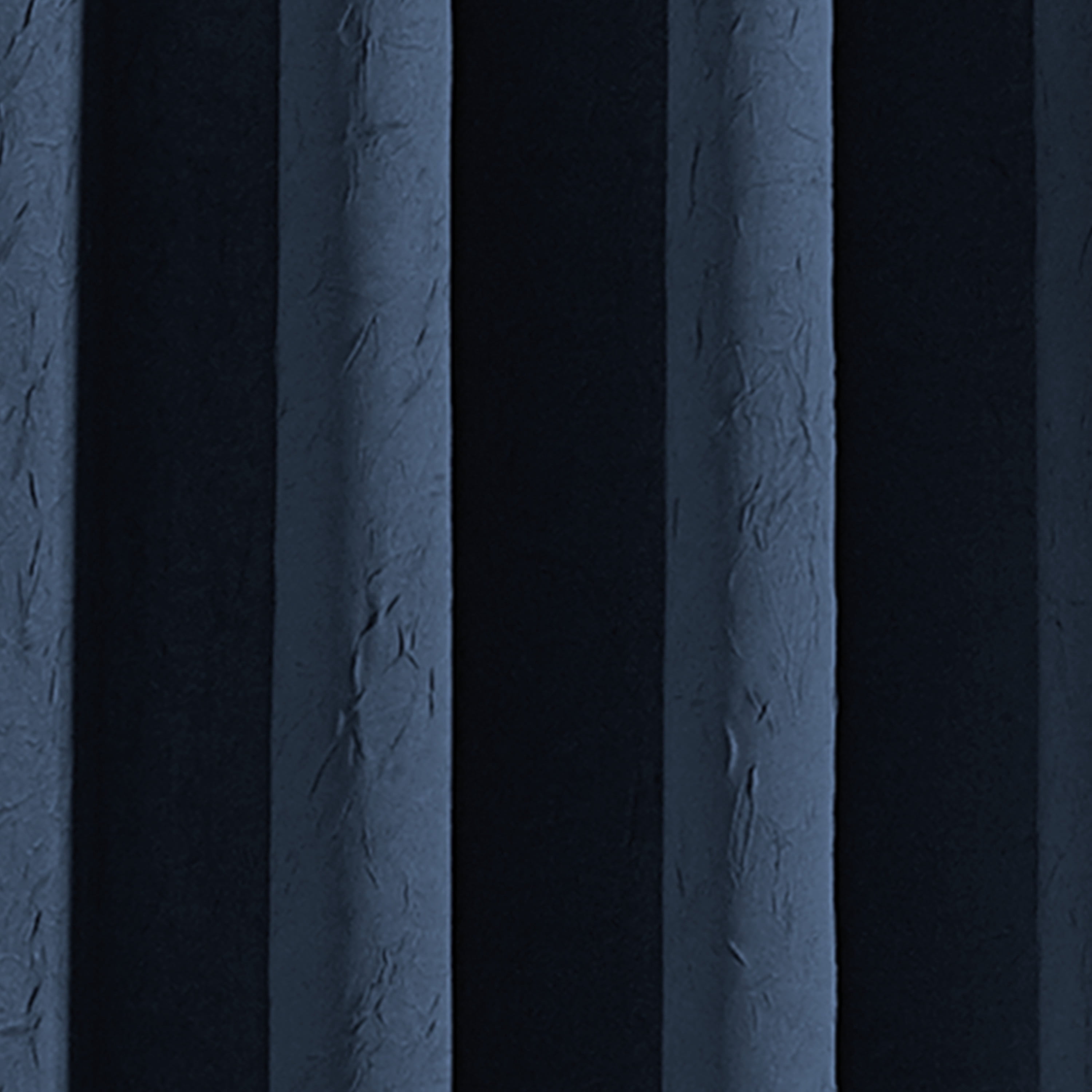 Curtainworks Lenox Grommet Curtain Single Panel, Indoor, 50"W x 108"L, Navy, Adult