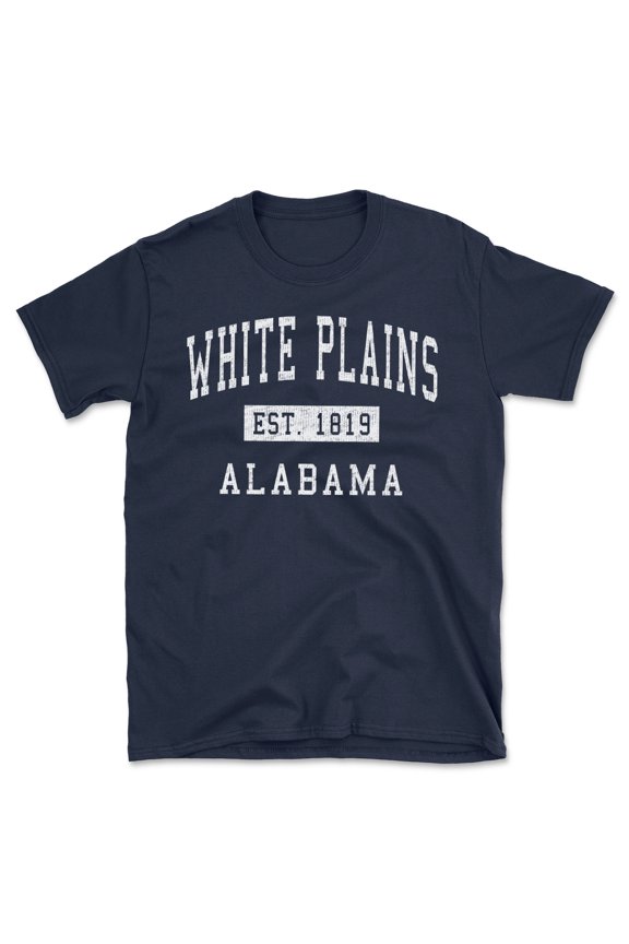 White Plains Alabama Classic Established Men's Cotton T-Shirt