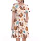 thumbnail image 1 of Balery Forest Squirrel Nuts Vestidos sueltos de manga corta para mujer, vestidos de verano 2025, vestidos casuales de corte A con vuelo., 1 of 6