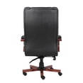 thumbnail image 6 of Kingfisher Lane Leather Black Executive Office Chair Rectangular Adjustable 44.5", 6 of 7