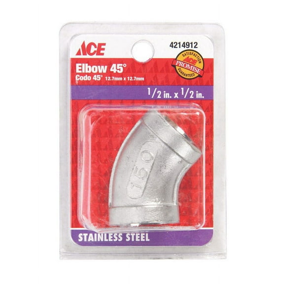 Smith-Cooper Elbow Stainless 304 1/2 " 45 Deg.