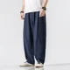 thumbnail image 3 of Pantalones casuales para hombre, pantalones holgados de hip hop para hombre, pantalones harén de lino, gran oferta, estilo de algodón, moda de verano Harajuku, ropa de calle Y2k larga, 3 of 5