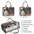 thumbnail image 2 of Large Capacity Tote Bag,Red Mushroom Skull Black Pattern Handbag Fashion Luxury Tote Bag,15.7"x13"x 5.1" Inches,Laptop Compatible, 2 of 6