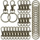 thumbnail image 1 of 20 juegos de ganchos giratorios con llaveros pequeños aros con hebilla de pinza de langosta accesorios para llaves para organización de llaves, 1 of 5