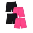 thumbnail image 2 of KAUOD 4 Pack Girls Bike Shorts High Waisted Under Dress Dance Cartwheel Shorts Summer Solid Casual Lounge Short Pants, 2 of 2