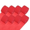 thumbnail image 1 of Uxcell 8-Rollos de Serpentina de Papel Crepé, 200m Serpentinas Crepé para Suministros de Navidad [Rojo-1.8 Pulgadas x 82 Ft/Rollo], 1 of 1