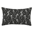 thumbnail image 1 of Fotbe Retro Skeleton Dancing On Halloween Party Funda de Almohada Decorativa Estilo Occidental, Lujo en Algodón, Fundas para Almohadas King, Cojín Estampado para Decoración del Hogar-20"x30", 1 of 6