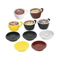 thumbnail image 3 of Juego de taza de café, minijuego de comida, kit de bricolaje, minicasa de muñecas, utensilios de cocina, decoración de escritorio, juguete de comida en miniatura para niños, 10 piezas, 3 of 8