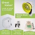 thumbnail image 2 of Kit de grifo de lavabo para mascotas Wondurdog Splash Shield Brush, 2 of 6