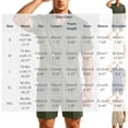 thumbnail image 3 of Bpyeka Men's Casual Two-Piece Set, Camp Collar Button-Down Shirt & Drawstring Shorts, Herringbone Jacquard Textured Co-Ord Outfit, S-2XL, 3 of 9