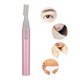 thumbnail image 5 of Recortador de cejas eléctrico portátil, herramienta de maquillaje de belleza para depilación de cejas (rosa), 5 of 8