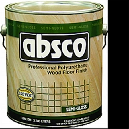 Absolute Coatings 89521 1 Gallon  Semi Gloss Absco Polyurethane Wood Floor Stain (Best Polyurethane For Painted Floors)