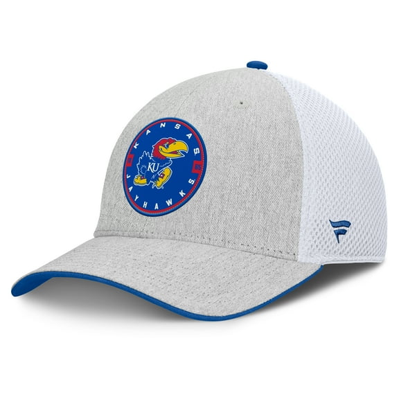 Men's Fanatics Heather Gray Kansas Jayhawks Trigger Flex Hat