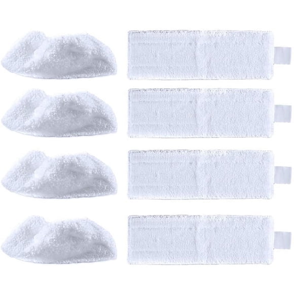 Juego de 8 paños de microfibra de repuesto Qtmnekly compatibles con limpiadores a vapor EasyFix SC 2, SC 3, SC 4, SC 5