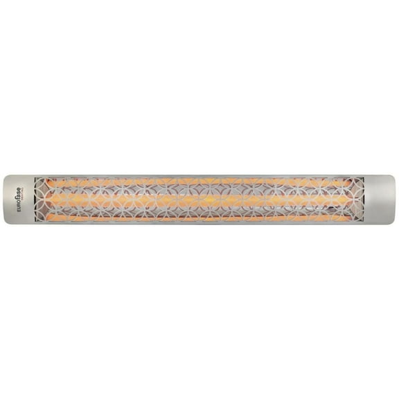 Eurofase Heating - 3000 Watt Single Element 61 Inch Electric Patio Heater-480 Voltage-Stainless Steel Finish-Clover Decorative Fascia