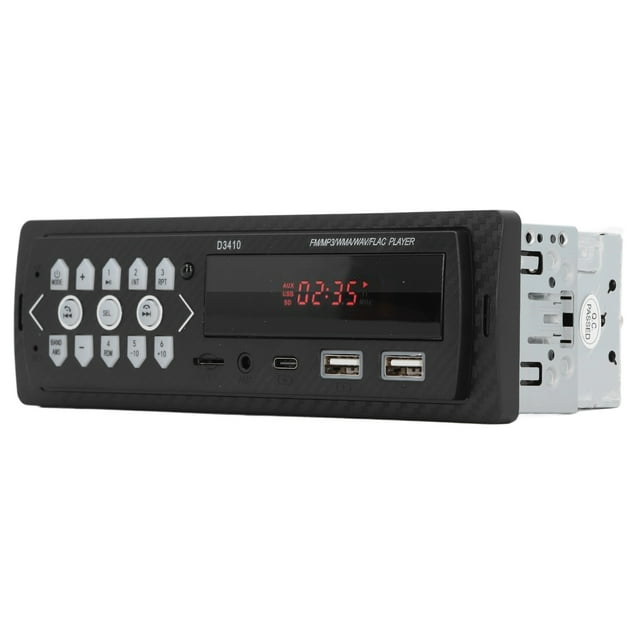 Car Stereo Radio Player, Single Din Car Radio Player Support Memory Card USB 2.0 Port AUX for Music