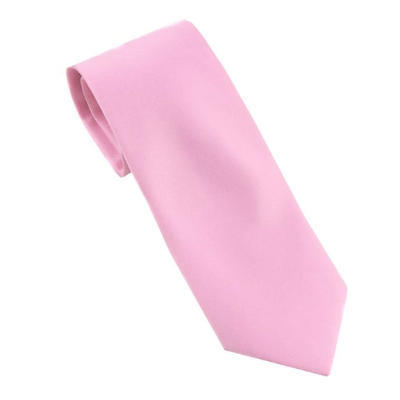 BuyYourTies - Mens Solid Neck Tie - Pink