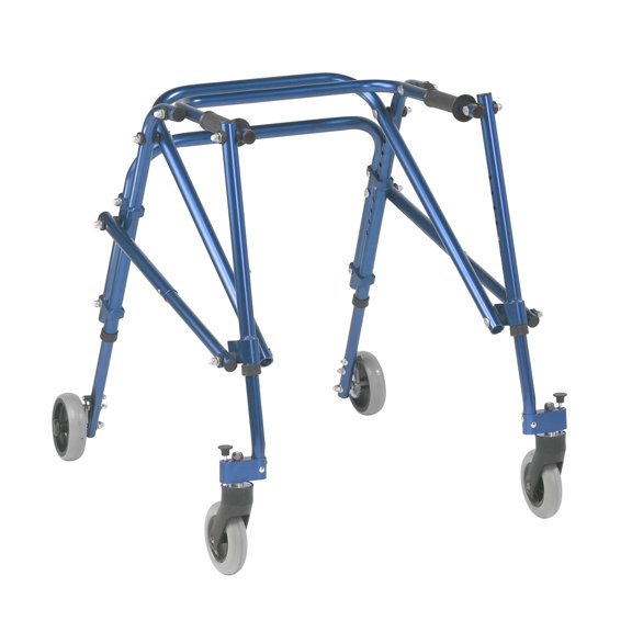 Inspirado en el andador posterior Nimbo KA3200-2GKB de Drive Medical, azul caballero, mediano