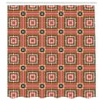 thumbnail image 2 of Ambesonne Tribal Shower Curtain, Geometric Ethnic Pattern Art, 69"Wx84"L, Dark Yellow Scarlet and Teal, 2 of 4