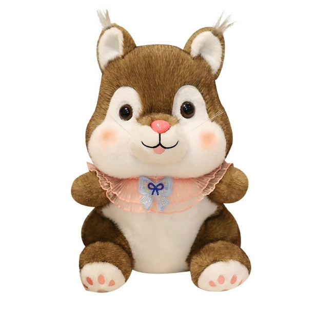 Muñeca de peluche con dibujos animados de ardilla de 30 cm