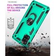 thumbnail image 4 of for Galaxy A71 5G Case,A71 5G Case,[NOT for Verizon A71 5G UW] [Military Grade] Ring Car Mount Kickstand Hybrid Hard PC Soft TPU Shockproof Protective Case for Samsung Galaxy A71 5G (Teal), 4 of 14