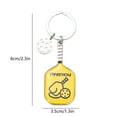 thumbnail image 3 of geerera Pickleball Racket Alloy Keychain Simulation Sports Pendant Pickleball Keychain, 3 of 6