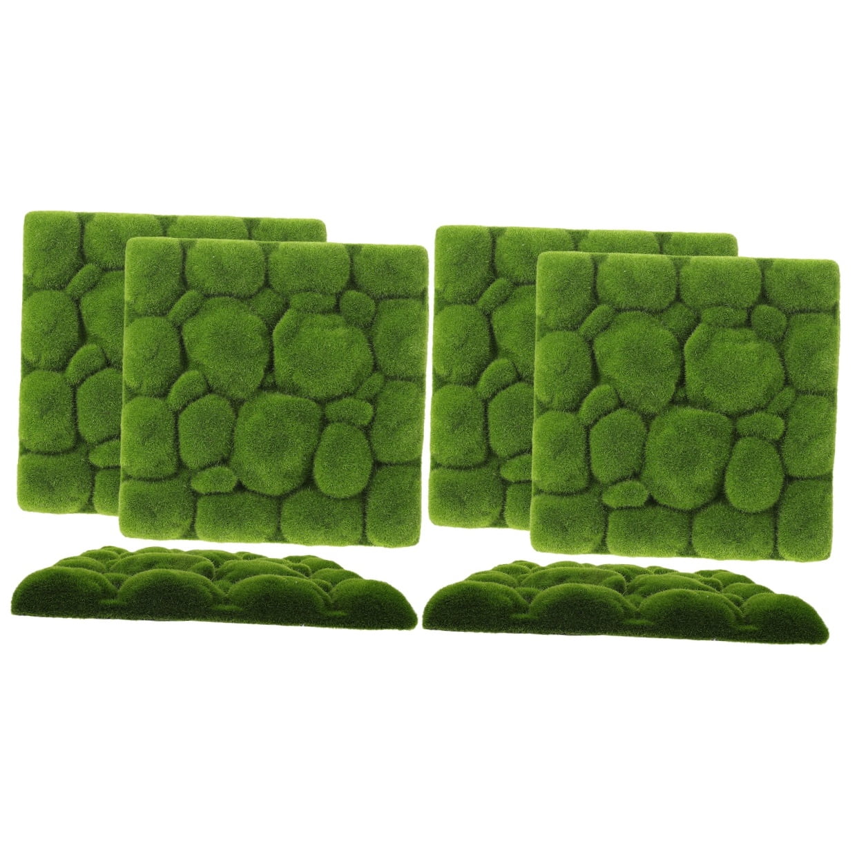 unbranded 6 pcs  Artificial Greenery Backdrop Plant Decor Hanging Wall Decoration Fake Moss Board