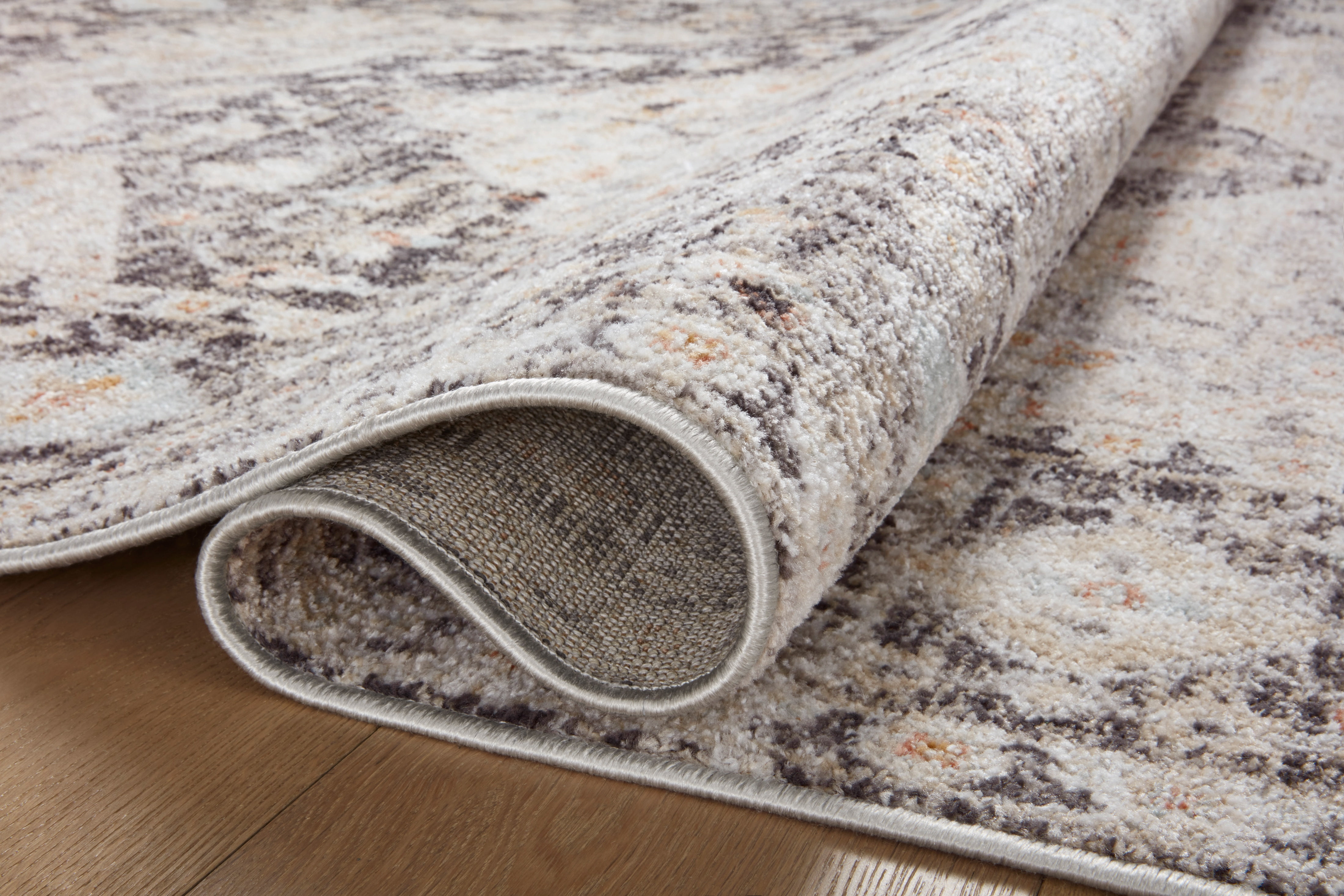 Loloi Monroe Charcoal / Multi 2'-6" x 4'-0" Accent Rug