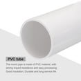 thumbnail image 4 of Unique Bargains PVC Rigid Round Pipe 57mm ID 63mm OD 20cm/8' Length White High Impact for Water Pipe, Crafts, Cable Sleeves, 4 of 6
