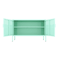 thumbnail image 3 of Steel Metal Low Cabinet、Green The Upper Half Of The Door Has Ventilation Holes, 3 of 6