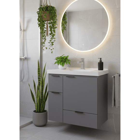 Mueble de Baño Orquídea Color Gris 102433