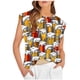 thumbnail image 1 of Fiudx Ofertas Flash Del Día Solo En Línea Blusa Superior de Camiseta Sin Mangas con Cuello Redondo Informal para Mujer a La Moda, 1 of 4