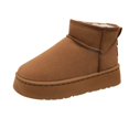 thumbnail image 1 of New Winter Women Short Plush Warm Snow Boots Flats Casual Shoes Suede Fur Chelsea Ankle Boots Platform Ladies Shoes Botas Mujer, 1 of 4