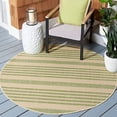 thumbnail image 2 of Safavieh Courtyard Beige Indoor Outdoor Rug - Round 5', 2 of 4
