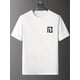 thumbnail image 1 of Camiseta informal de manga corta para hombre con estampado geométrico único: cuello redondo, algodón suave, ideal para todas las estaciones., 1 of 6