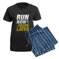thumbnail image 5 of CafePress - Run Now Tacos Later Women's Dark Pajamas - Women's Short Sleeve Print T-Shirt and Pants Dark Cotton Pajama Set, 5 of 7