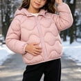 thumbnail image 4 of Lmnyox Puffer Coats for Kids Winter Thermal Full Zip Long Sleeve Hooded Jackets Casual Quilted Puffy Outwears, 4 of 9