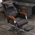 thumbnail image 2 of Ergonomic Computer Office Chair Luxury Recliner Gaming Comfortable Reading Leather Chair Cushion Silla Gaming Office Furniture My Lux Decor Round, 2 of 19