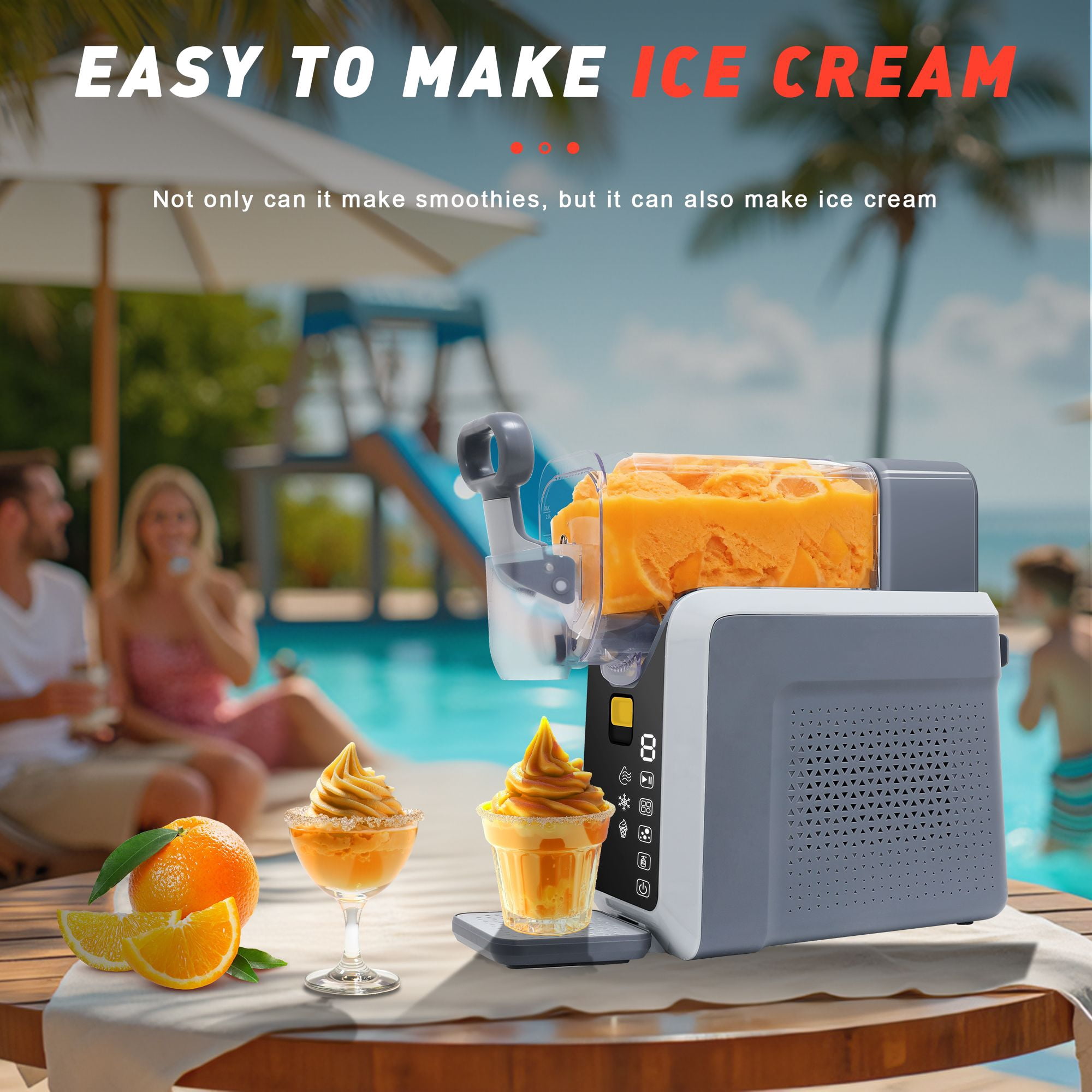 Slushie Machine, Slushy Machine for Home No Ice Needed