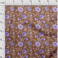 thumbnail image 3 of oneOone Polyester Spandex Brown Fabric Floral Sewing Craft Projects Fabric Prints By Yard 56 Inch Wide, 3 of 4
