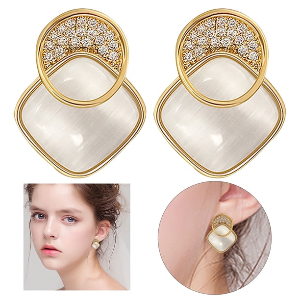 HomeKingdee Pearl Earrings for Women - Metal Alloy Jewelry Gift with Unique Design for Various Occasions