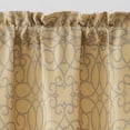 thumbnail image 2 of VCNY Home Versailles Gold Scroll Rod Pocket Blackout Curtain Panel, 52" x 84", 2 of 5