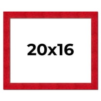 20x16 Frame Red Burl Solid Wood Picture Frame Width 1.75 Inches | Interior Frame Depth 0.5 Inches |