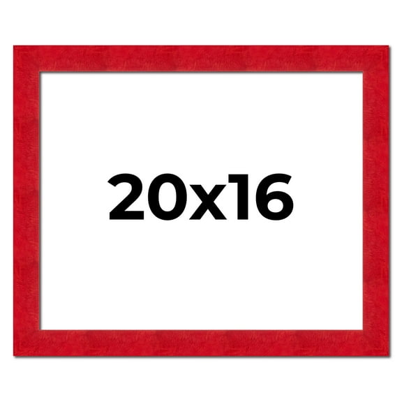 20x16 Frame Red Burl Solid Wood Picture Frame Width 1.75 Inches | Interior Frame Depth 0.5 Inches |