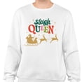 thumbnail image 2 of Sleigh Queen Sweatshirt Unisex Large White, 2 of 5