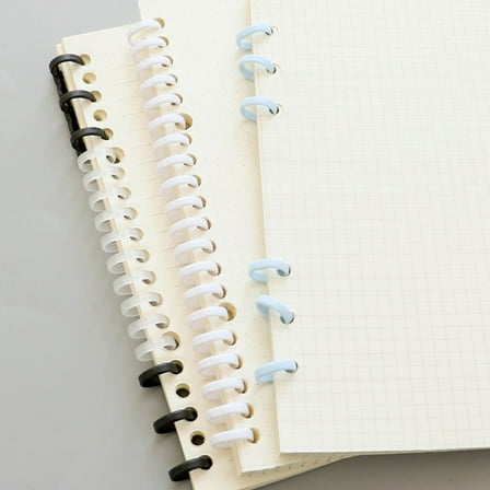 GOOHOCHY  10 Pcs DIY Binding Strip Replacement Core Bound Papers Stationery Binder